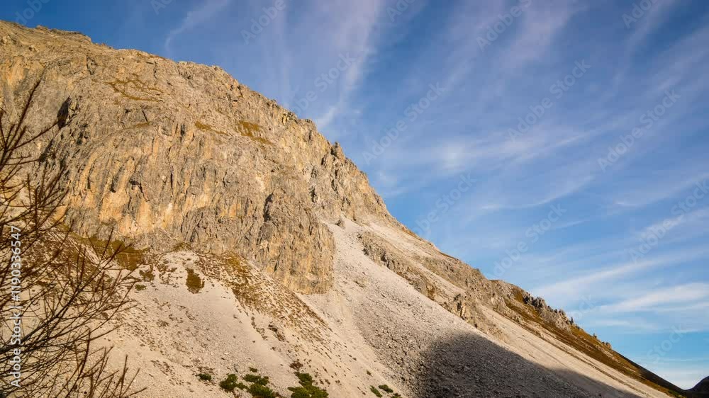 Fall scenery around the Albula Pass, European Alps, Switzerland, time-lapse Fall scenery around the Albula Pass, European Alps, Switzerland, time-lapse