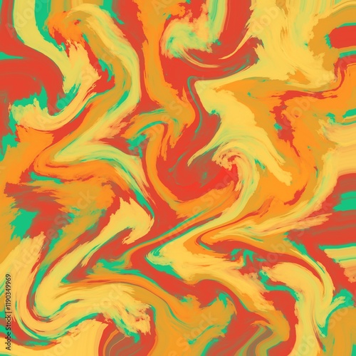 Marble abstract background with dynamic colorful swirl pattern