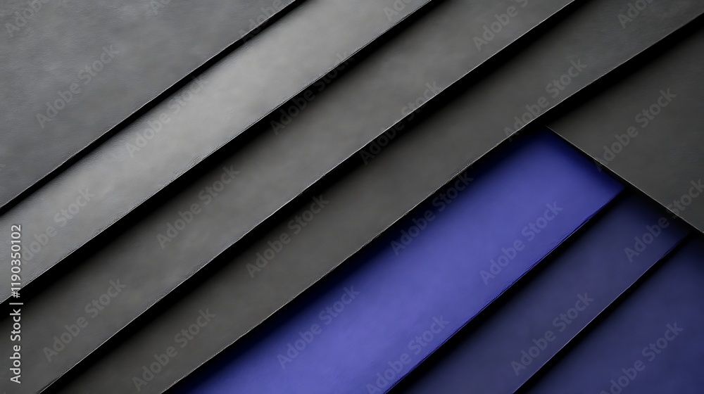 Obraz premium Abstract Gray and Blue Layered Design