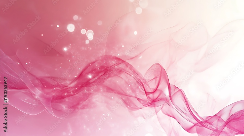 Abstract Pink Swirling Fabric with Sparkling Lights Abstract Pink Swirling Fabric with Sparkling Lights