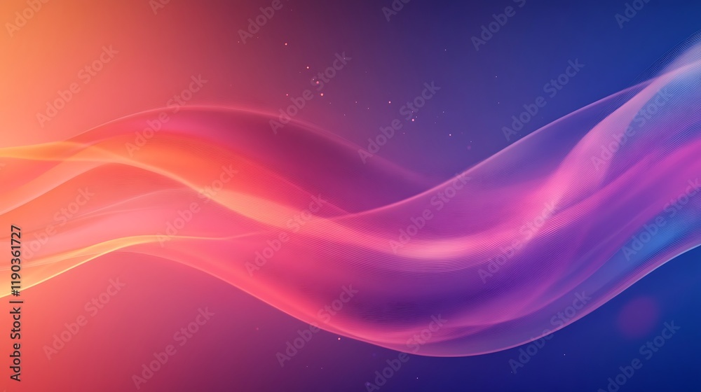 Fototapeta premium Abstract Pink Purple Wave Gradient Background Design