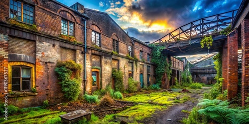 Abandoned Industrial Building, South Lanarkshire, Scotland - Urban Exploration Photography photo