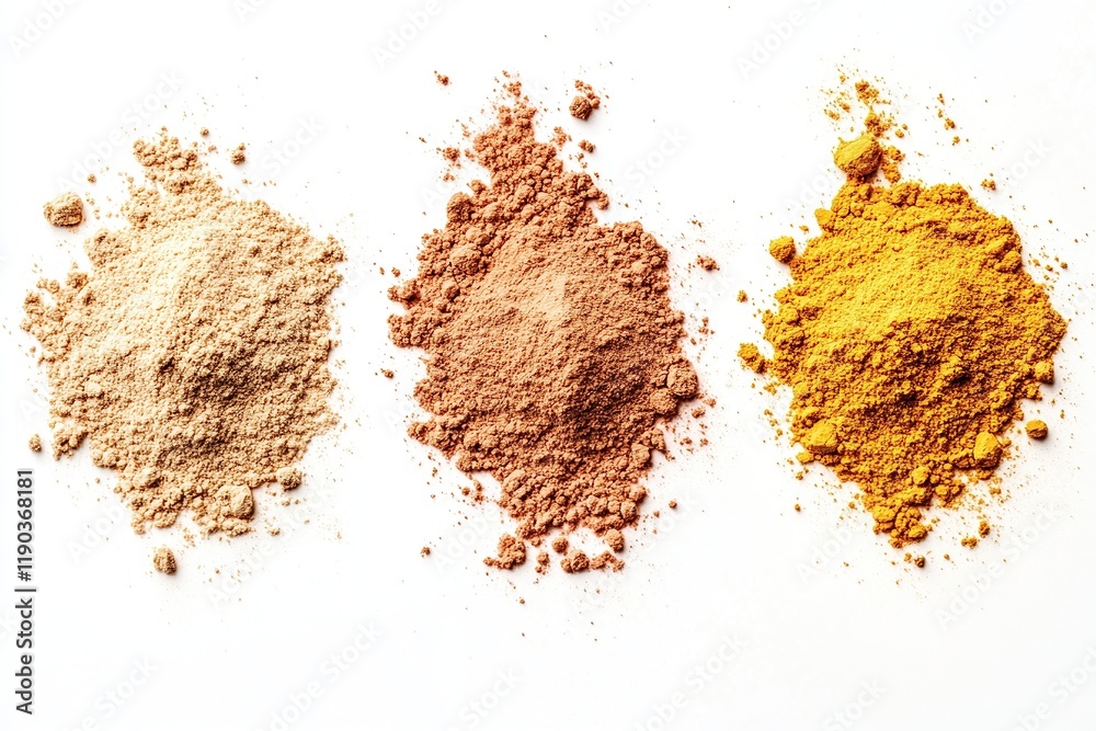 Discover Three Vibrant Spice Powders: Aromatic, Zesty, and Earthy Textures for Culinary Creations Discover Three Vibrant Spice Powders: Aromatic, Zesty, and Earthy Textures for Culinary Creations