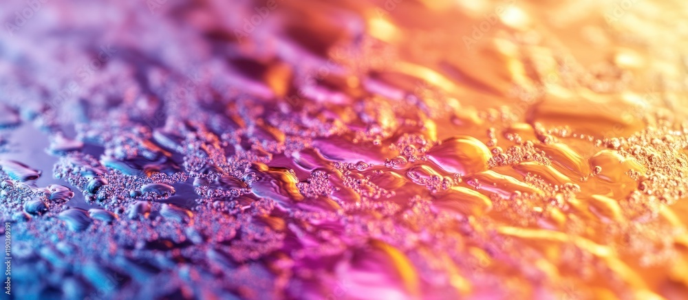Fototapeta premium Abstract vibrant water droplets texture.