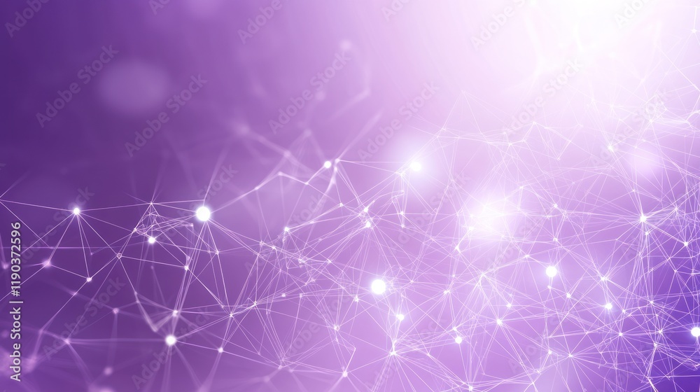 Abstract purple network connection background with glowing nodes and lines. Abstract purple network connection background with glowing nodes and lines.