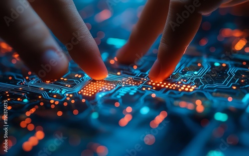 A techinspired world map with AI and computing systems connecting continents, glowing electronic circuits representing global network connectivity, ultramodern style