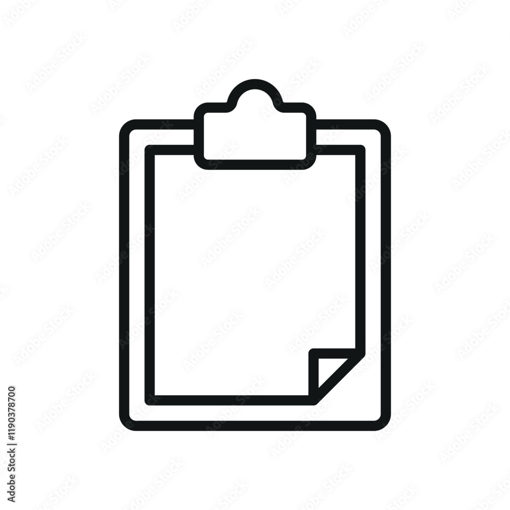 Clipboard stationary icon featuring a sleek and practical style, ideal for adding structure to productivity, paperwork, or task management-themed projects Clipboard stationary icon featuring a sleek and practical style, ideal for adding structure to productivity, paperwork, or task management-themed projects