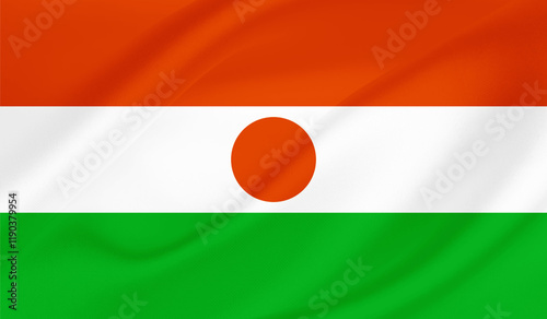 Free Download Realistic National Flag of Niger - GFXLoad