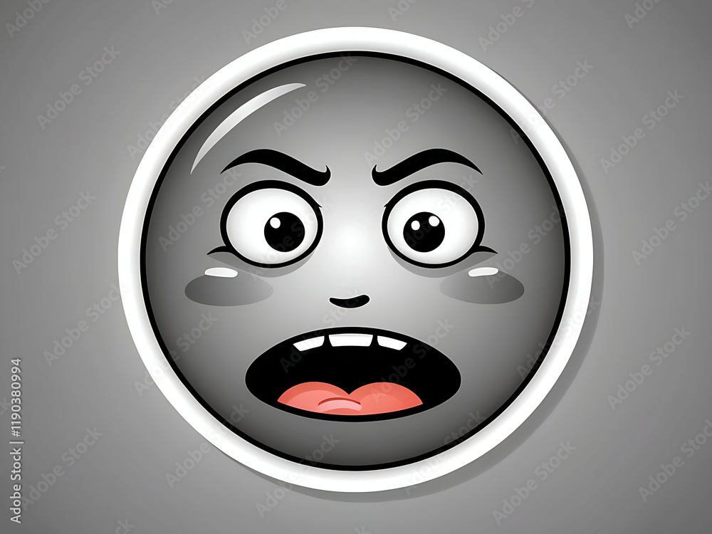 Fototapeta premium funny face with a smile