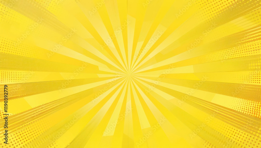 Fototapeta premium yellow explosion striped for middle graphic comic sunbeam flare