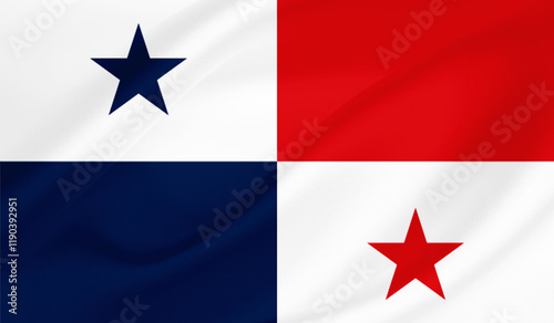 Free Download Realistic  National Flag of Panama - GFXLoad
