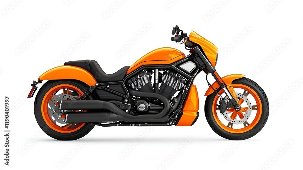 Sleek modern motorcycle on a pristine white background, showcasing innovative design and bold aesthetics for enthusiasts and collectors. Sleek modern motorcycle on a pristine white background, showcasing innovative design and bold aesthetics for enthusiasts and collectors.