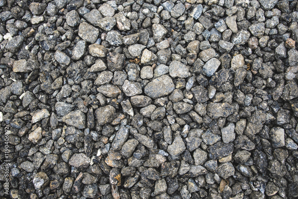 Texture of crushed stone. Gravel close-up. Small stones. Material for construction. Texture of crushed stone. Gravel close-up. Small stones. Material for construction.