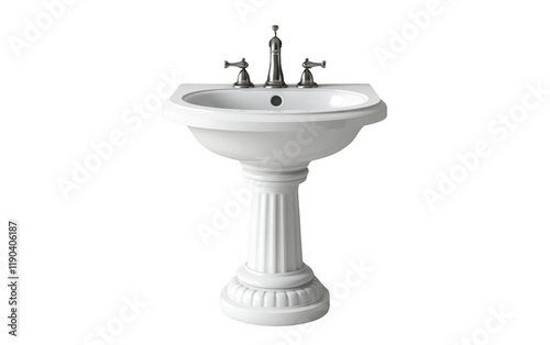 Classic Pedestal Sink for Bathroom Interior Design