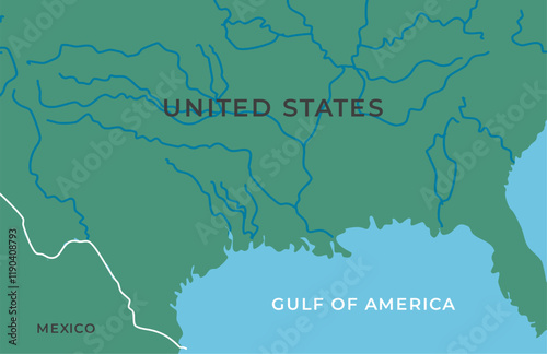 GULF of america  illustration 