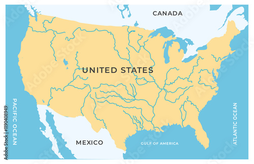 GULF of america  illustration 