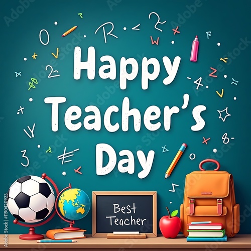 Happy teachers day background