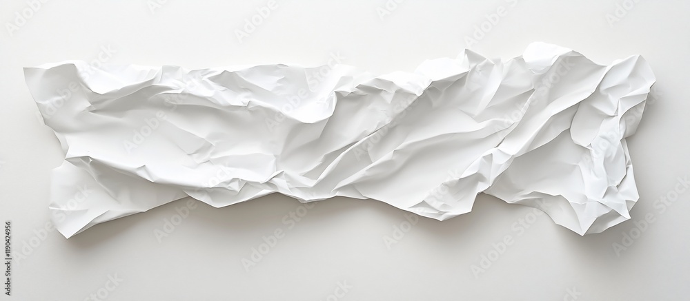 Obraz premium Abstract crumpled white paper texture.