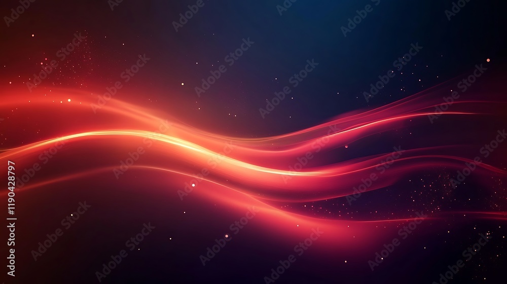 Obraz premium Abstract Red and Blue Wave Background Design