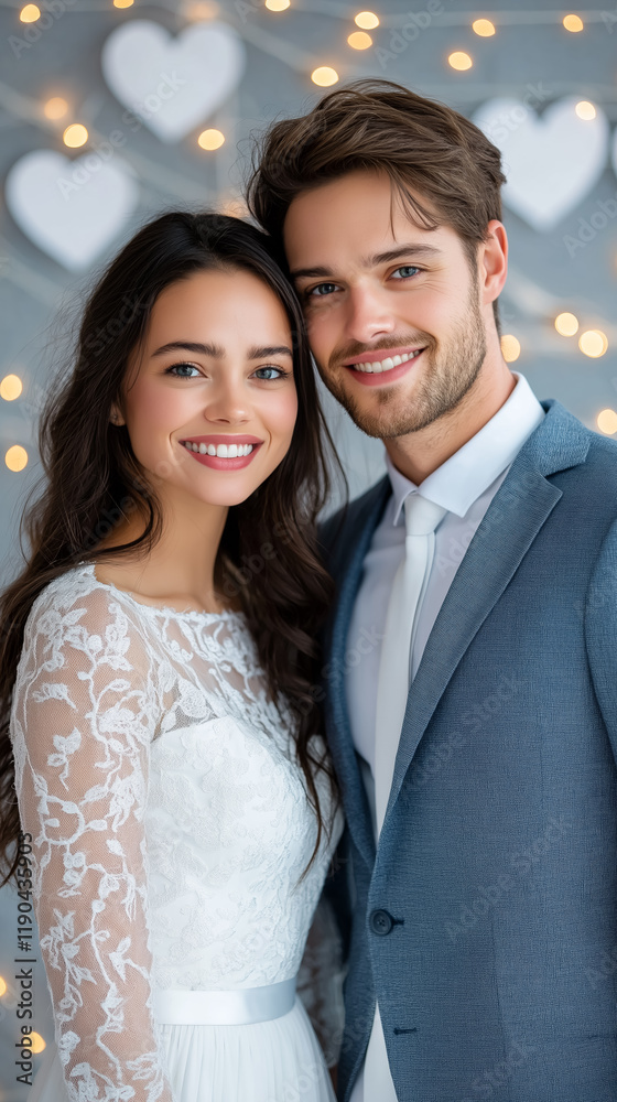 Couples embrace in romantic setting with soft lighting, showcasing love and happiness during a special moment at an elegant venue Couples embrace in romantic setting with soft lighting, showcasing love and happiness during a special moment at an elegant venue