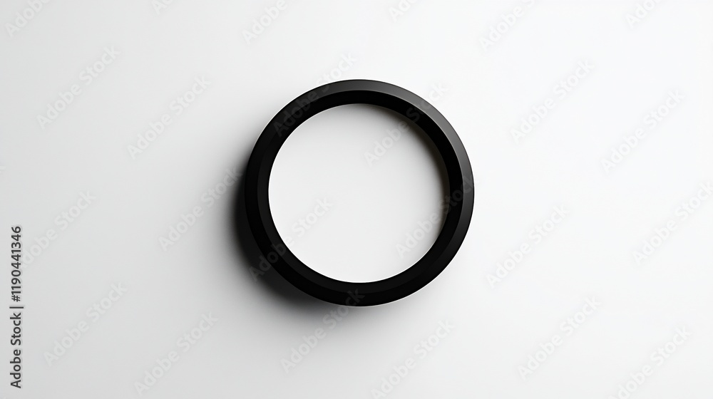 Black circular frame on white background. Black circular frame on white background.