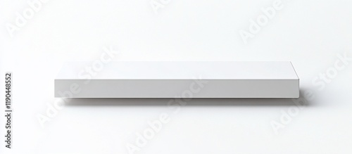 Wallpaper Mural White floating shelf isolated on white background. Torontodigital.ca