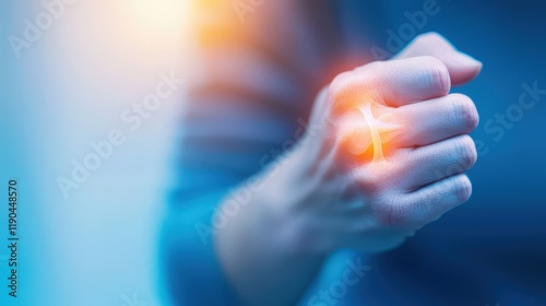 A person performing nerve gliding exercises for wrist pain relief.