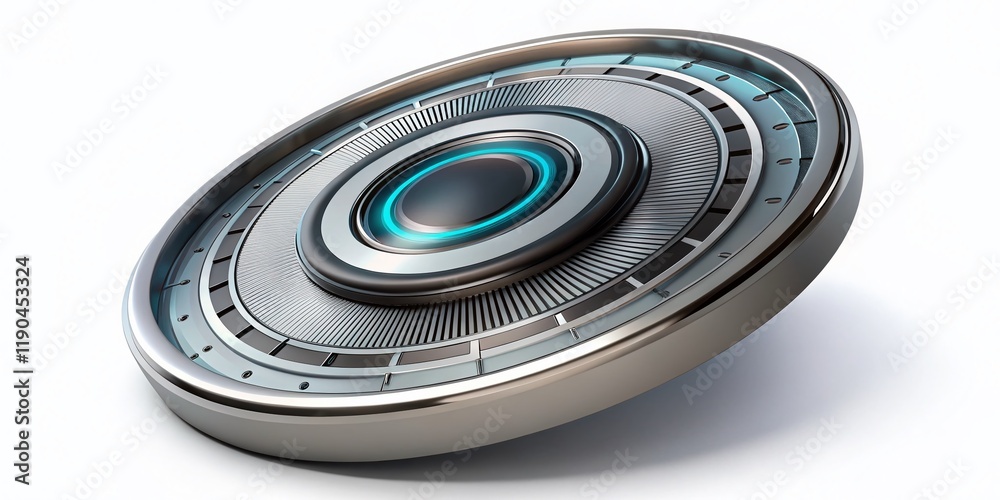 Abstract Gray Circle Tech Security System Background - Stock Photo Abstract Gray Circle Tech Security System Background - Stock Photo