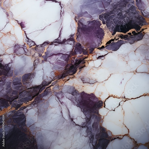 Muted Color Background of White and Dark Purple Marble Texture