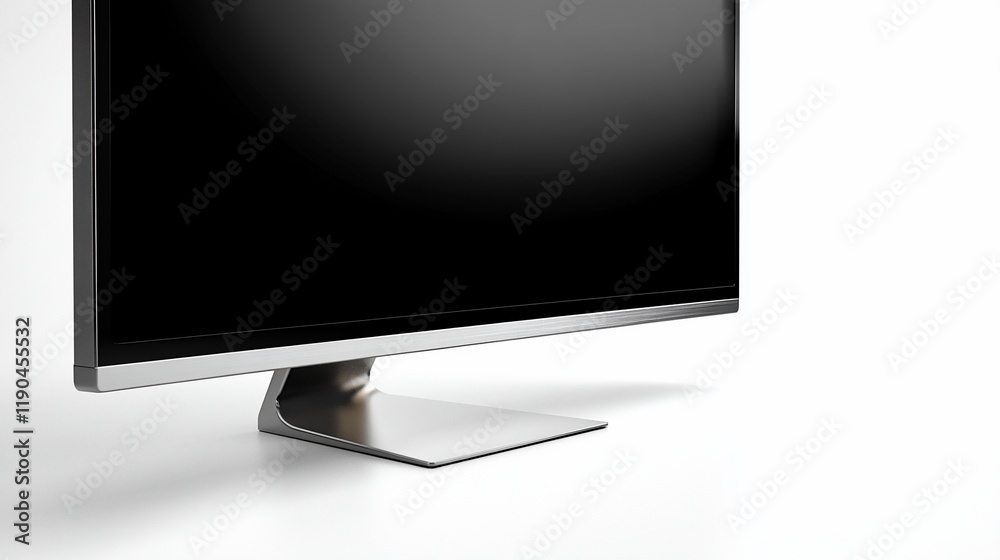 Modern flat screen monitor on white background. Modern flat screen monitor on white background.