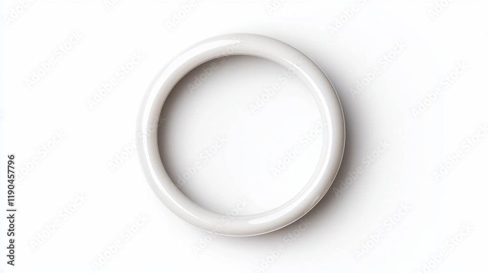 White circle, ring shape, isolated on white background. White circle, ring shape, isolated on white background.
