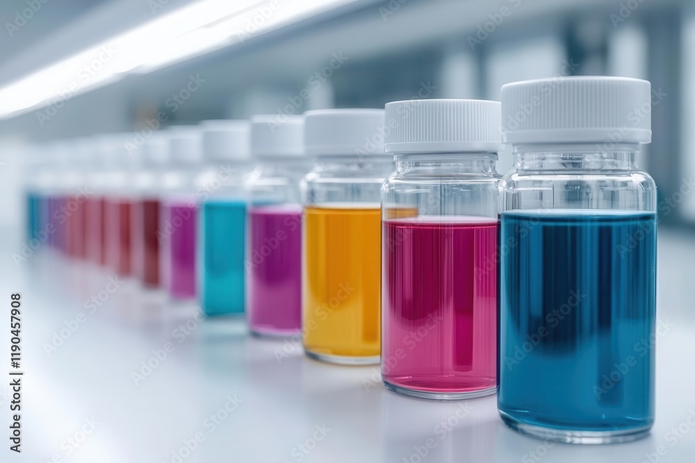 A futuristic lab where vibrant potions are synthesized from rare minerals, magical chemistry, innovative alchemy A futuristic lab where vibrant potions are synthesized from rare minerals, magical chemistry, innovative alchemy