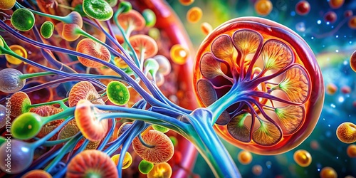 ADH Mechanism of Action: Kidney Tubule Water Reabsorption photo