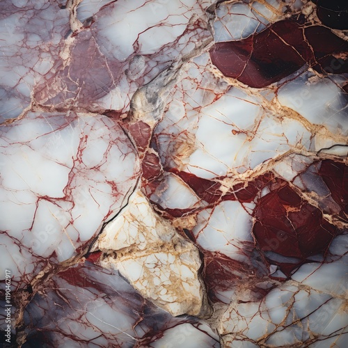 Elegant Abstract White and Dark Red Marble Background with Muted Colors