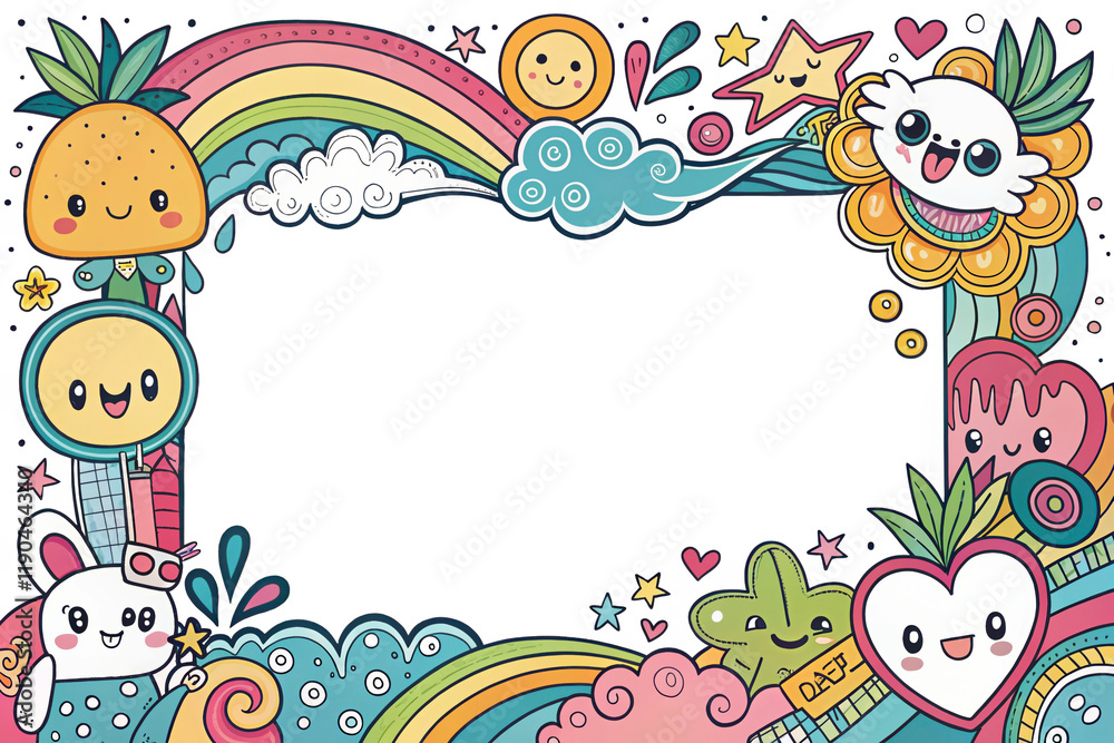 Design, Border, Frame, Card, Photo Frame, Texture, Graffiti Art, Cute Cartoon Pattern, Illustration Background Design, Border, Frame, Card, Photo Frame, Texture, Graffiti Art, Cute Cartoon Pattern, Illustration Background