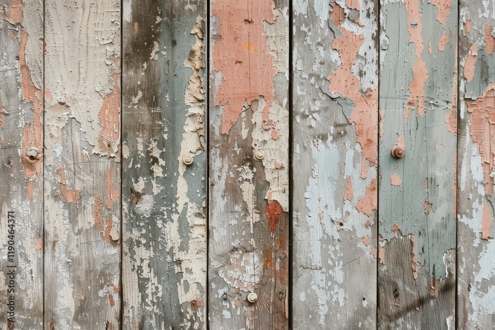 Close-up of a rustic wooden surface with faded pink paint peeling off, Rustic, aged texture with worn edges Close-up of a rustic wooden surface with faded pink paint peeling off, Rustic, aged texture with worn edges