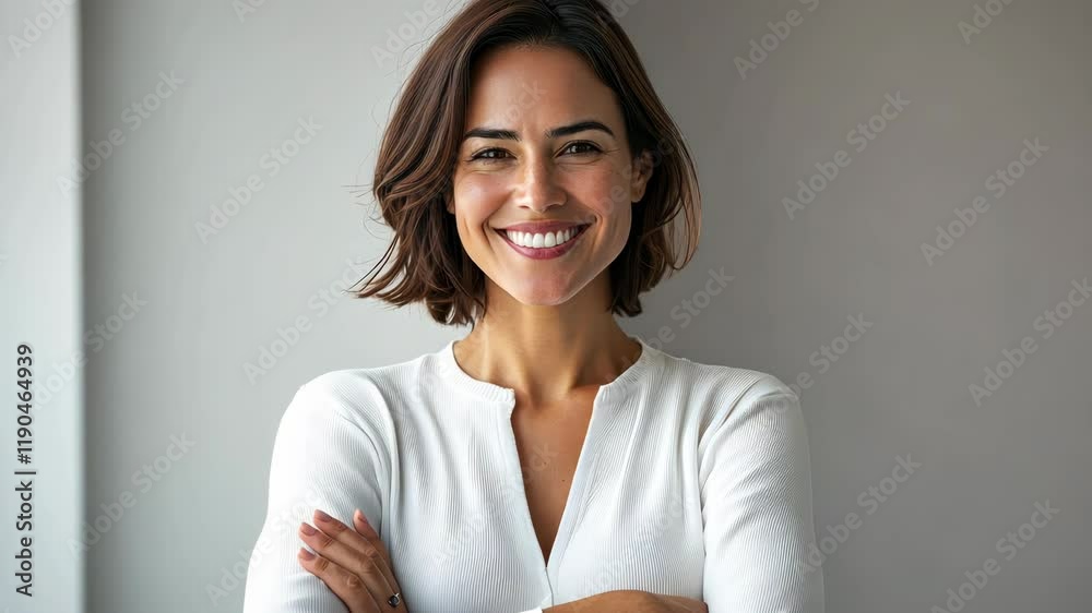 The Smiling Confident Woman The Smiling Confident Woman