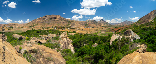 Landscapes of the island of Madagascar, Central Highlands Anja reserve park