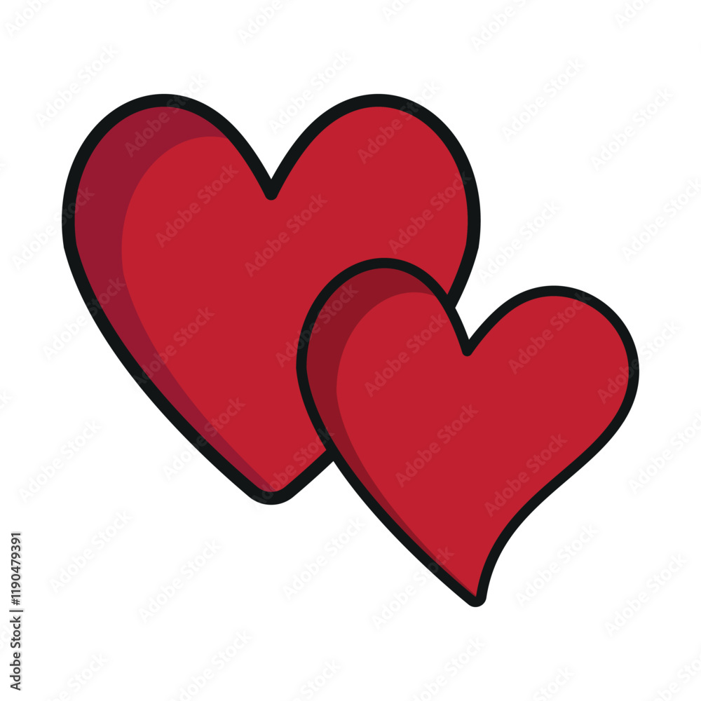 Love heart form shape icon featuring a modern and minimalist look, ideal for adding a contemporary touch to love, lifestyle, or social media-themed designs Love heart form shape icon featuring a modern and minimalist look, ideal for adding a contemporary touch to love, lifestyle, or social media-themed designs