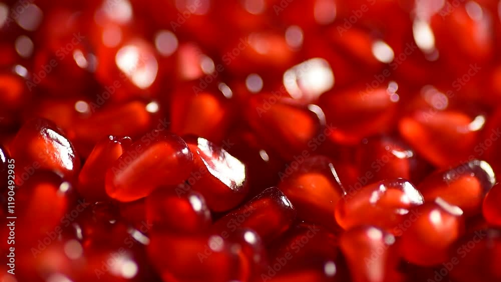 raw delicious red pomegranate seeds covering surface, healthy fruits rich with vitamins, texture, background