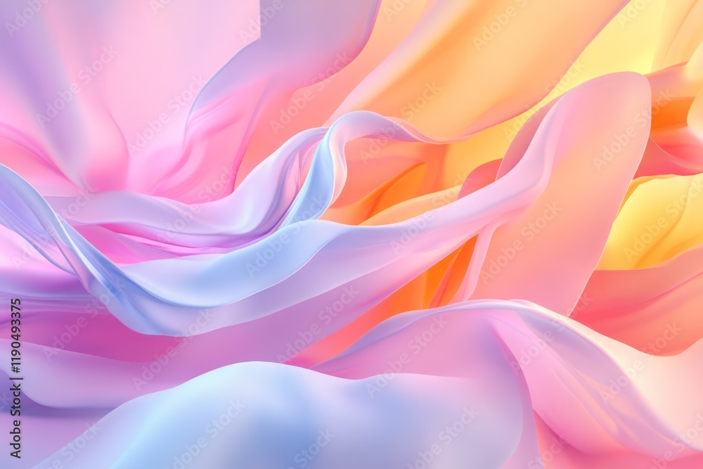 Obraz premium wavy soft colors abstract background, smooth background.
