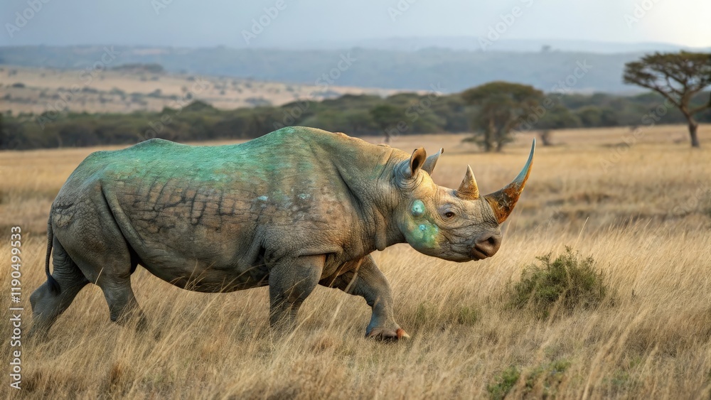 Fototapeta premium rhino in the wild