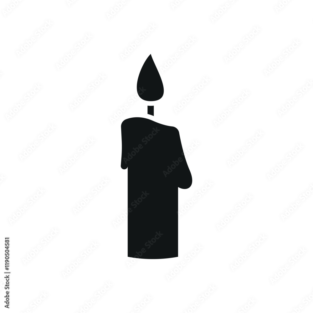 Candle icon with a minimalist and modern look, perfect for capturing attention in wellness, aromatherapy, or lifestyle-themed projects Candle icon with a minimalist and modern look, perfect for capturing attention in wellness, aromatherapy, or lifestyle-themed projects