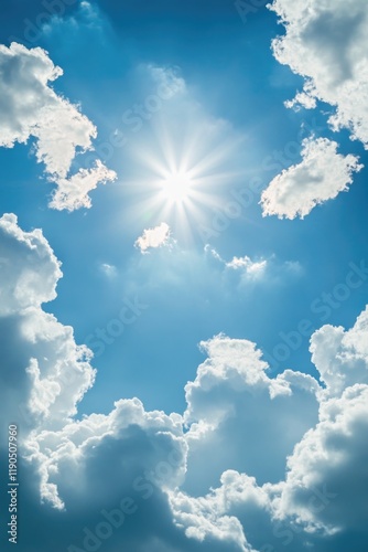 Sunlight breaks through clouds