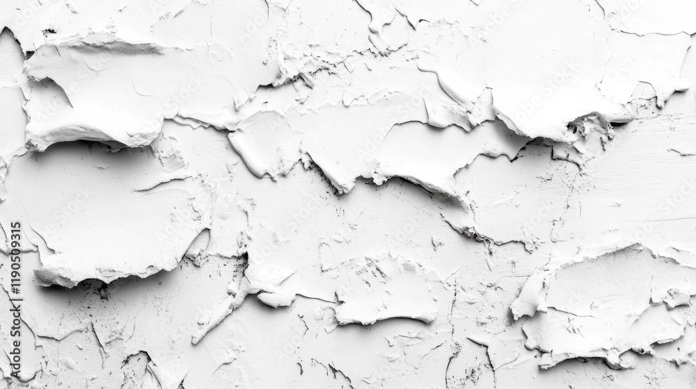Obraz premium Peeling Painted White Wall