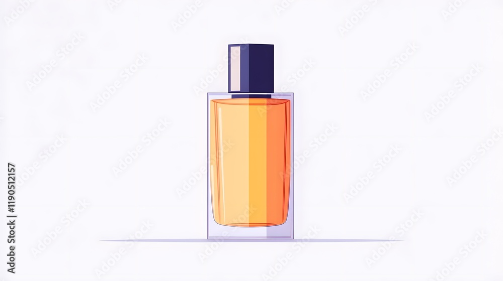 Amber Perfume Bottle Rectangular Design Amber Perfume Bottle Rectangular Design