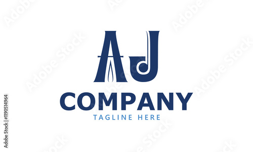 AJ A aj initial logo | initial based abstract modern minimal creative logo, vector template image. luxury logotype logo, real estate homie logo. typography logo. initials logo