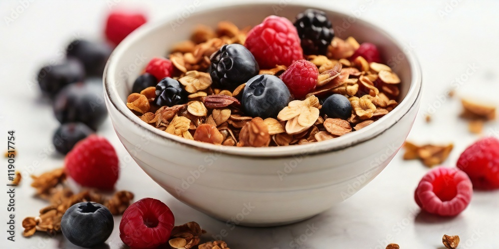 muesli with berries muesli with berries