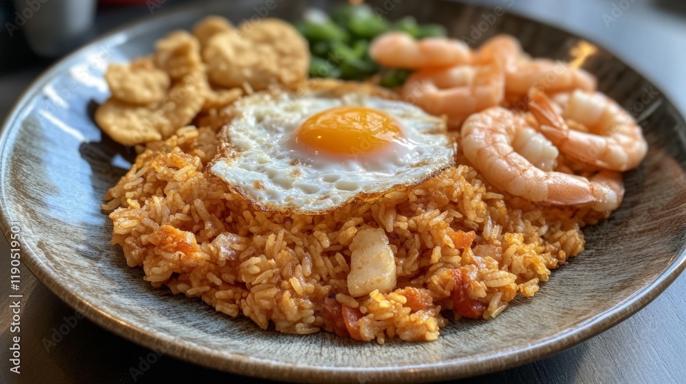 Indonesian Fried Rice with Shrimp and Egg Indonesian Fried Rice with Shrimp and Egg