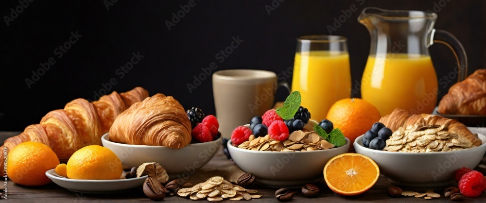 healthy breakfast with muesli and milk healthy breakfast with muesli and milk